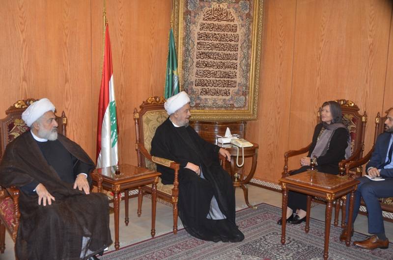 قبلان للسفيرة الاميركية:الشيعة دعاة سلام ومحبة وليسوا ارهابيين