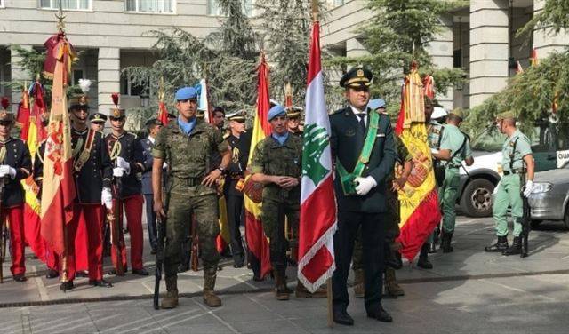 بالفيديو.. إسبانيا ترد التحية وترفع علم لبنان في عيدها الوطني