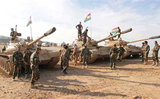 البشمركة يتراجعون امام الجيش العراقي في كركوك