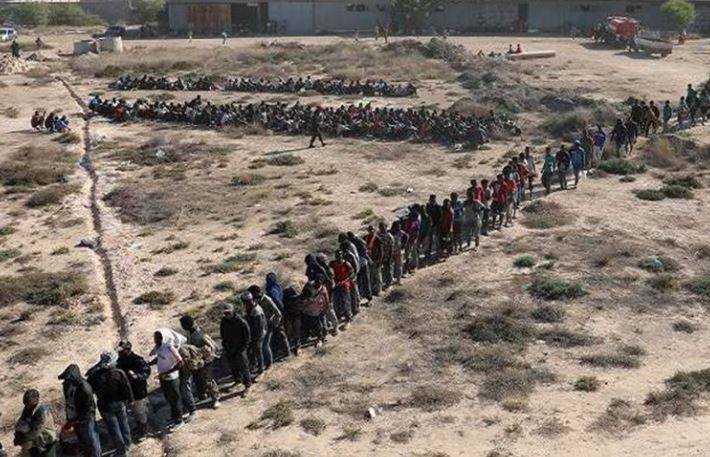 ترحيل 8500 مهاجر غير شرعي من صبراتة الليبية