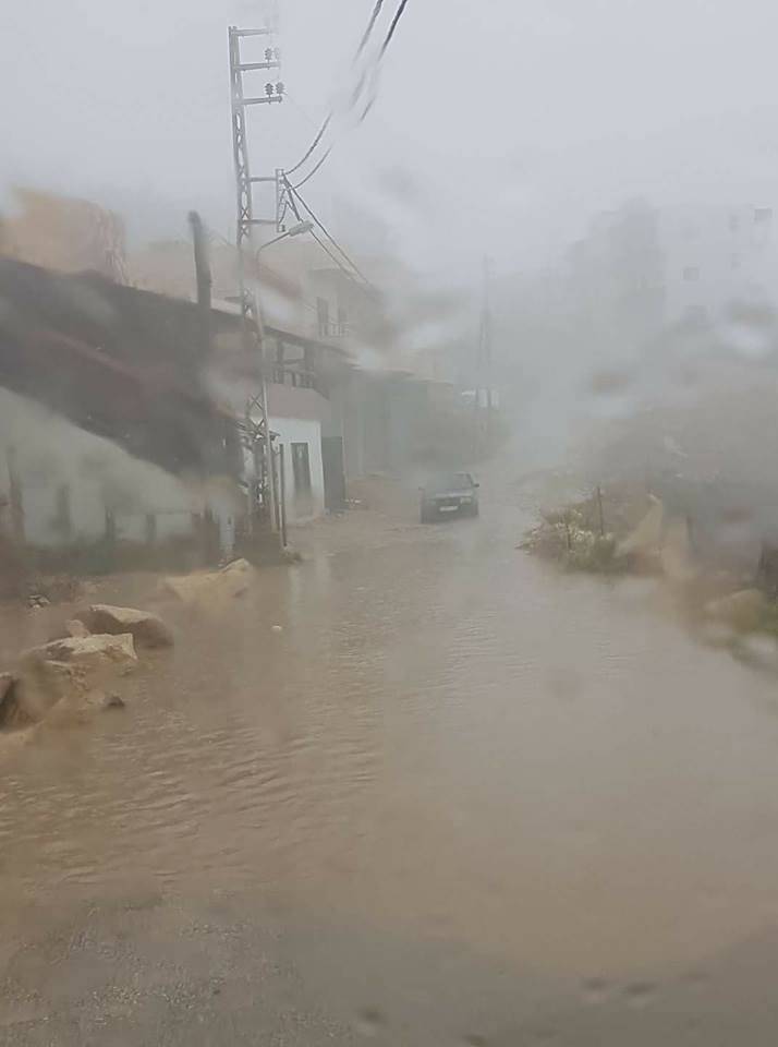 أمطار غزيرة في الضنية