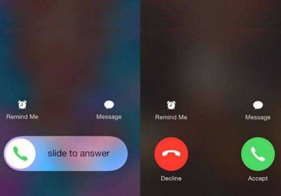 لماذا يظهر أحد هذين الخيارين عند الاجابة على اتصال على iphone؟