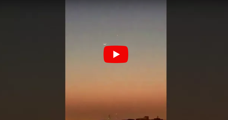 زواج القمر بكوكب الزهرة في سماء السعودية (فيديو)