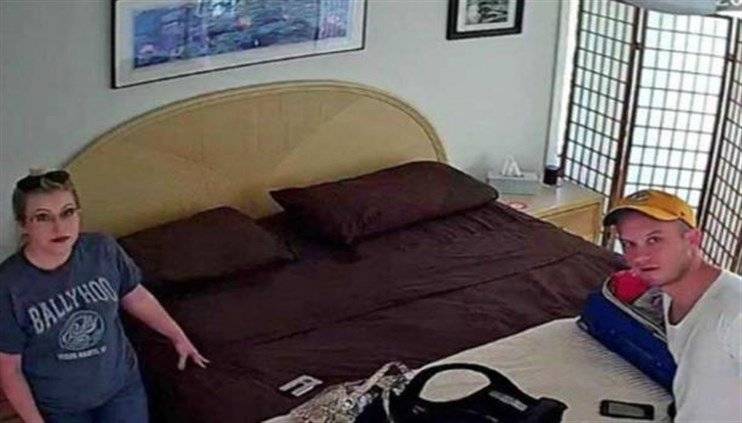 زوجان عثرا على كاميرا مخفية في غرفة نوم مستأجرة