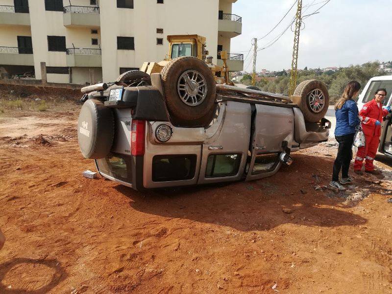 4 جرحى في حادث سير على طريق بطرام