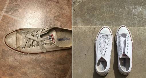 حيلة جديدة لتنظيف الحذاء المتسخ.. اعترضت Converse عليها!