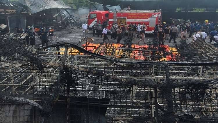 47 قتيلا حصيلة الانفجار داخل مصنع في ضواحي جاكرتا