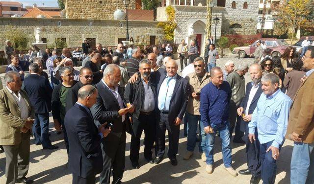 بالصور.. حنا العتيق في بشرّي بعد 40 عاماً