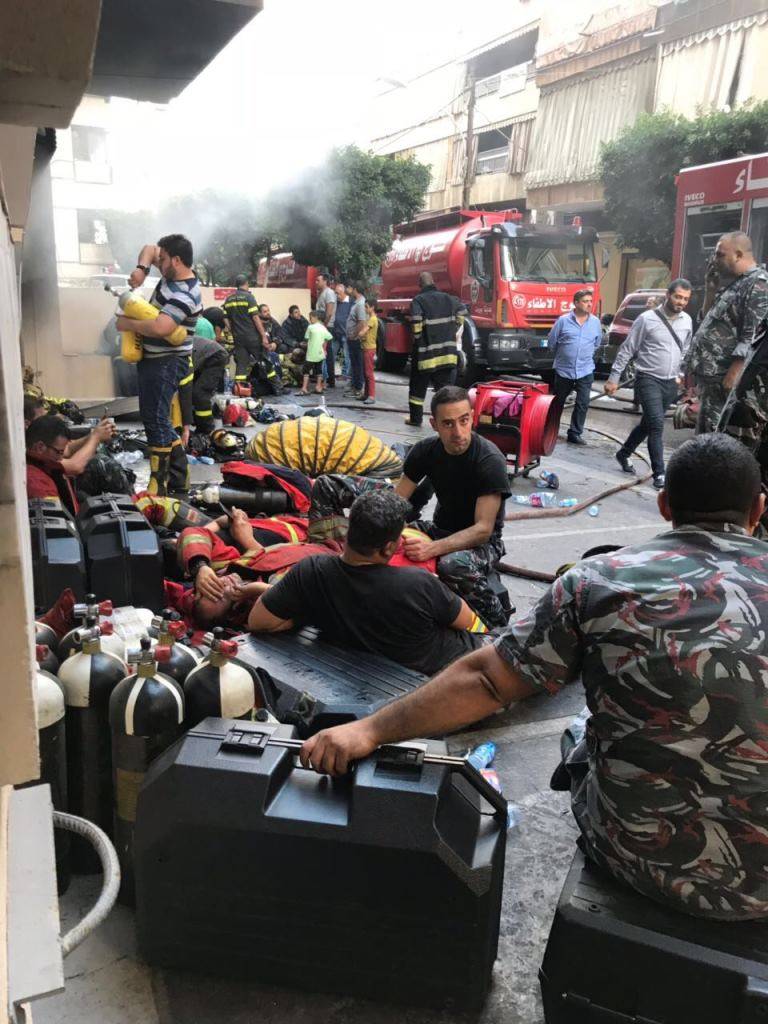 فوج إطفاء بيروت تمكن من السيطرة على حريق في الظريف