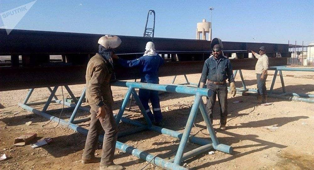 بالصور.. سوريا تدشن بئري غاز بريف حمص الشرقي