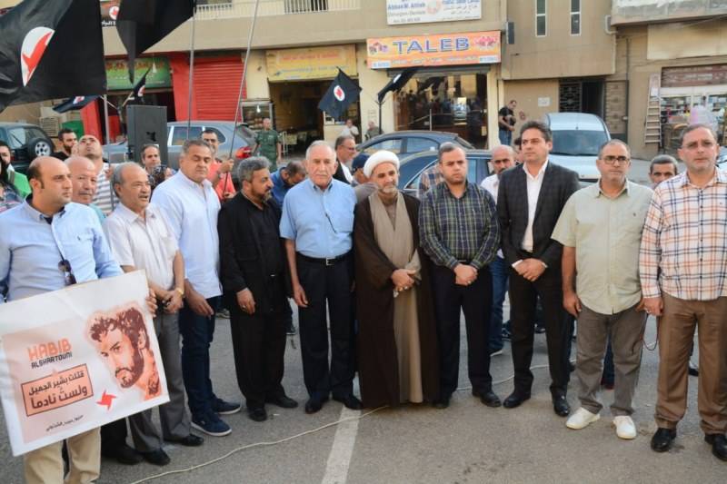 وقفة تضامنية مع حبيب الشرتوني في قانا الجليل