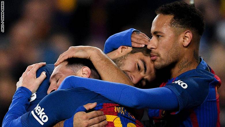 نيمار يزور برشلونة ويلتقي ميسي وسواريز
