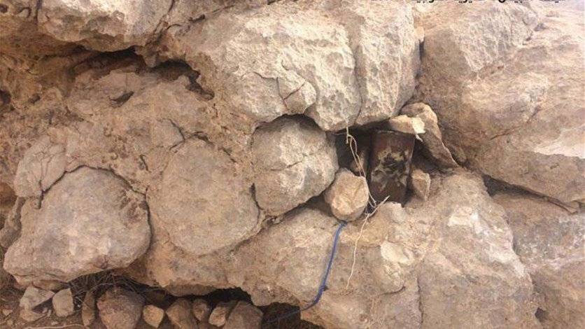 بالصور - ضبط عبوات ناسفة في جرود رأس بعلبك