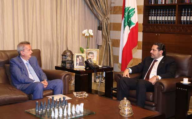 الحريري استقبل حاكم مصرف لبنان 
وعرض الأوضاع الأمنيّة مع ابراهيم