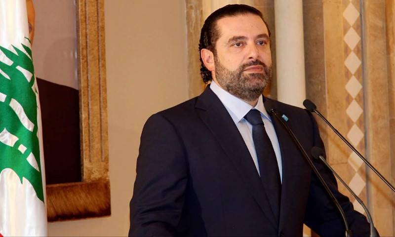 الصورة الأولى للحريري بعد الاستقالة
