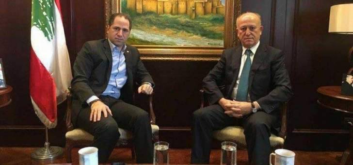 سامي الجميل زار ريفي وعرضا التطورات السياسية الحالية