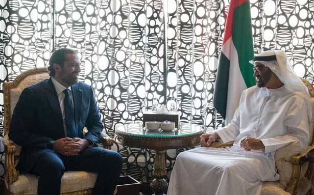 مكتب الحريري الإعلامي وزّع خبر
لقائه مع الشيخ محمد بن زايد آل نهيان
