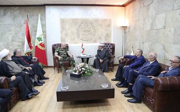قائد الجيش التقى وفداً بعلبكياً بقاعياً
أثنى على الإجراءات الأمنيّة في المنطقة