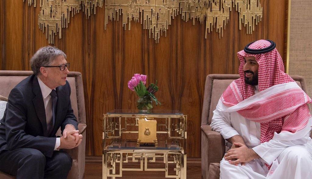 ولي العهد السعودي يلتقي بيل غيتس و3 مشروعات كبرى في المملكة