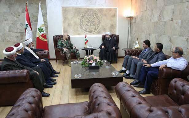 قائد الجيش استقبل
مُفتي بعلبك والهرمل