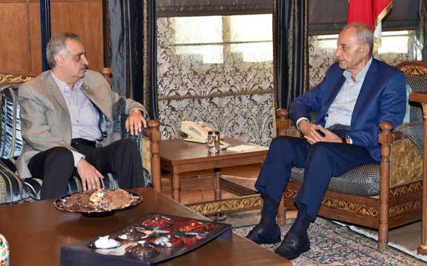 بري عرض التطوّرات مع زوّاره
إرسلان : ننتظر الحريري لمعرفة ما حصل