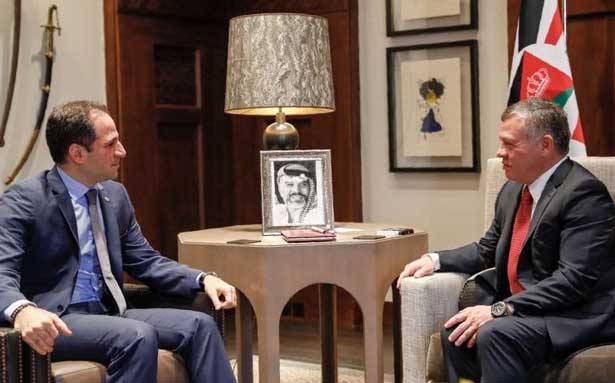 العاهل الأردني استقبل رئيس الكتائب
وأكّد وقوف بلاده الى جانب لبنان