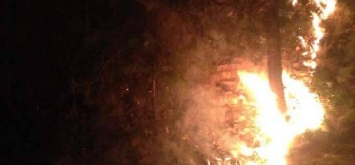 الدفاع المدني أخمد حريقا في المرادية كسروان