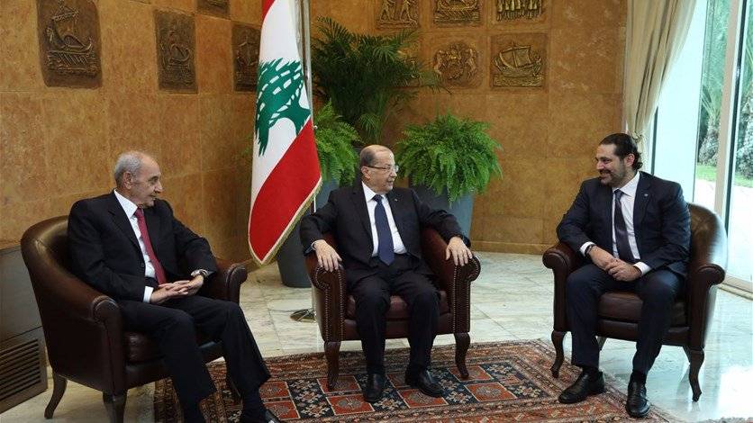 بدء لقاء الرئيس عون مع بري والحريري في بعبدا