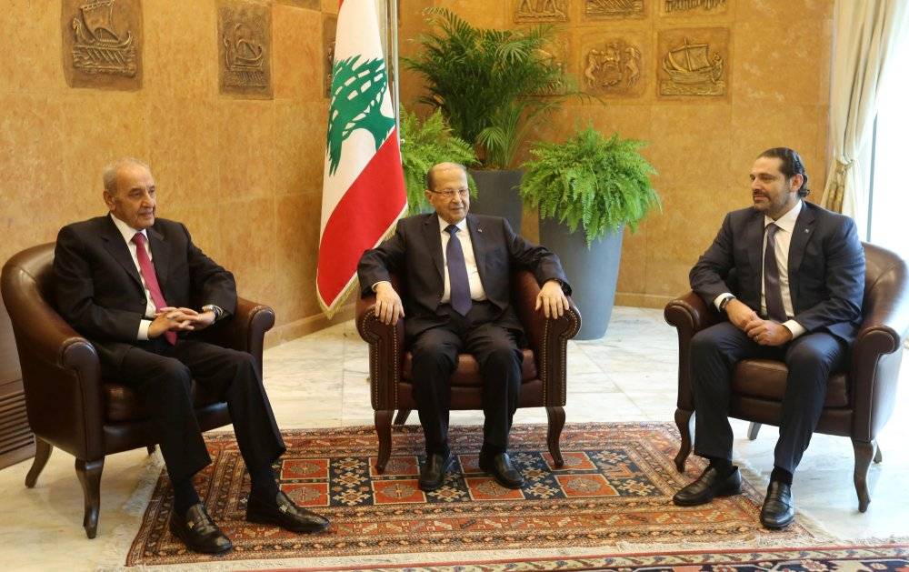 خلوة في هذه الأثناء بين عون والحريري