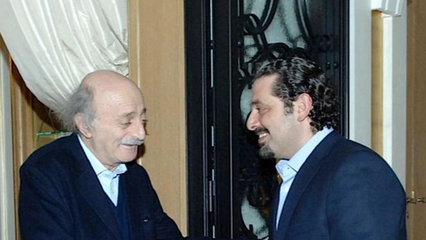 الحريري يستقبل جنبلاط عند الثامنة مساء