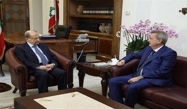 سلامة من بعبدا: الأجواء المالية إيجابية