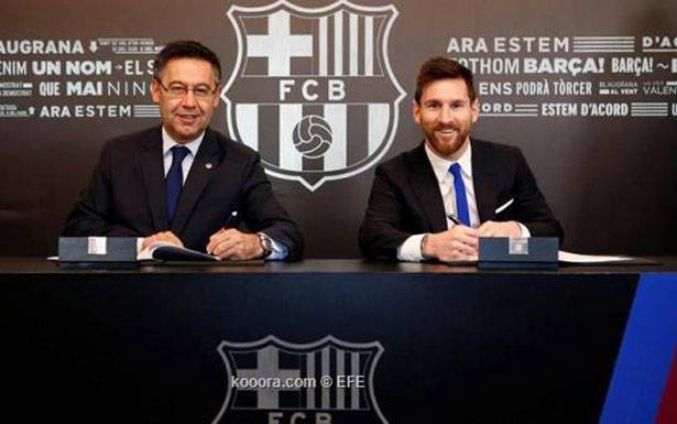 ليونيل ميسي يجدد تعاقده مع برشلونة بشرط خيالي قيمته 700 مليون يورو