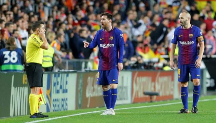 برشلونة ينتقد قرار الحكم الانتقامي بعدم منح ميسي الهدف