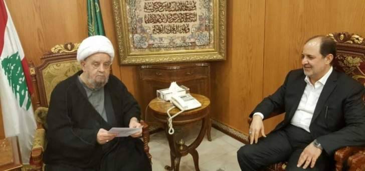 قبلان التقى ممثل السيستاني وتسلم دعوة لحضور مهرجان شعري