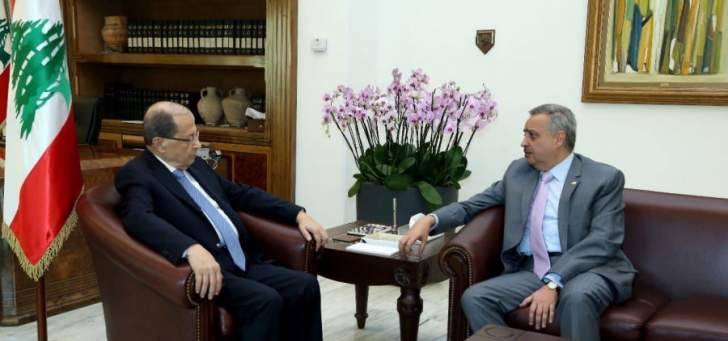 ارسلان من بعبدا: موقفنا واضح وصريح في موضوع ​النأي بالنفس