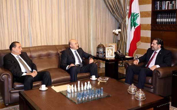 بحث واللواء صليبا الأوضاع الأمنيّة
«كتلة المستقبل» اجتمعت برئاسة الحريري
ونوّهت بموقفه لجهة التريّث بالإستقالة