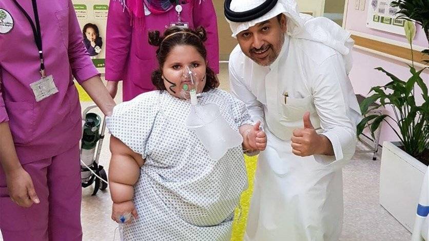 بالصور- عمرها خمس سنوات... ووزنها 85 كيلوغراماً!