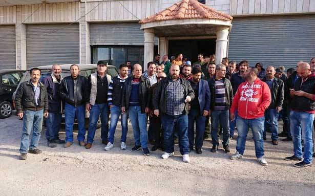 إعتصام للمُياومين أمام «كهرباء لبنان» في دورس