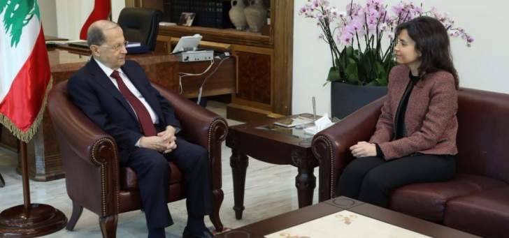 الرئيس عون استقبل تويني والبستاني في قصر بعبدا