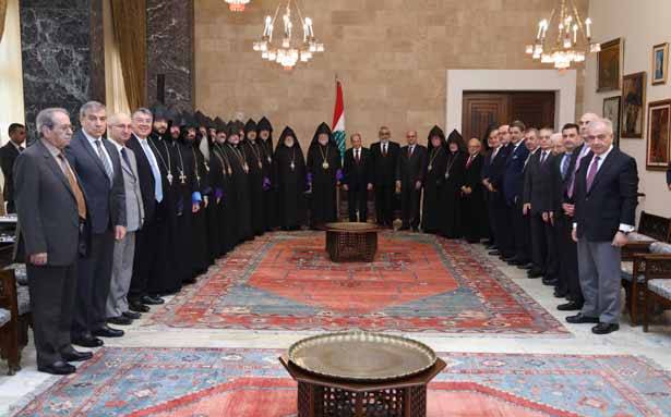 عون: التدبير الأميركي مُخالف للحقوق والإنسانيّة
آرام الاول: لتكون القدس مدينة مُقدّسة مفتوحة للأديان