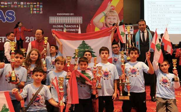 أطفال لبنان يُحرزون المراكز الأولى
في المسابقة العالميّة للحساب الذهني