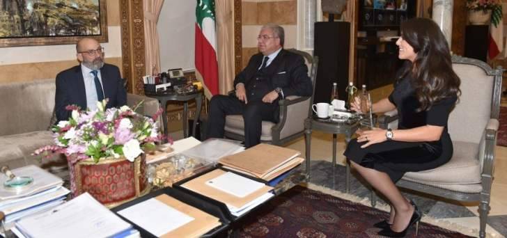 المشنوق عرض مع الصراف المستجدات وبحثا بتعزيز التنسيق بين الوزارتين