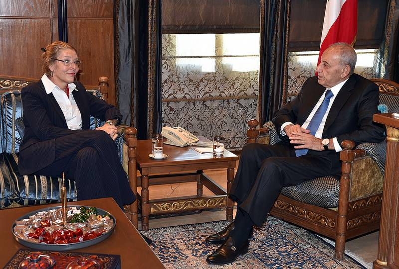 بري : لمتابعة موضوع الحدود البحرية ومساعدة لبنان في حل موضوع النازحين