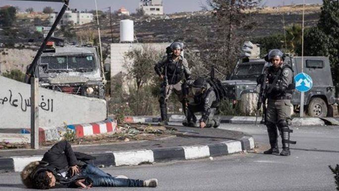 فيديو يوثق لحظة استشهاد شاب فلسطيني مباشرة على الهواء!