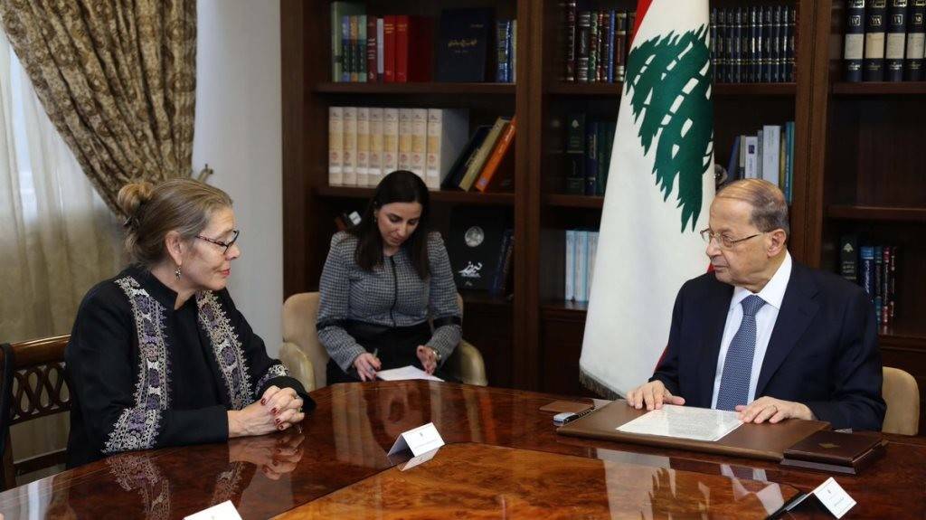 المنسقة الخاصة للامم المتحدة تؤكد لعون دعم لبنان في كافة المجالات