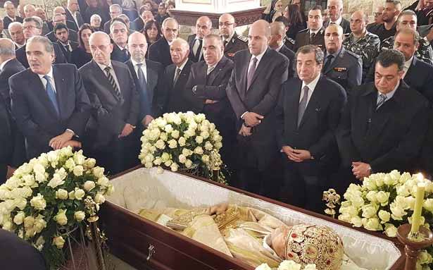 زحلة ودّعت المطران حداد بمأتم رسمي وشعبي