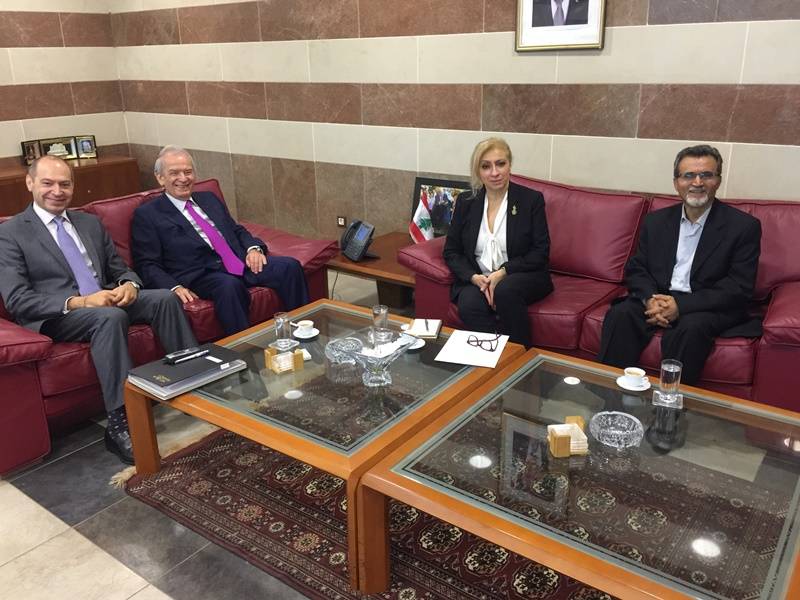حمادة تابع مع براون تأكيد الإلتزام الدولي بدعم خطة تعليم اللبنانيين والنازحين
