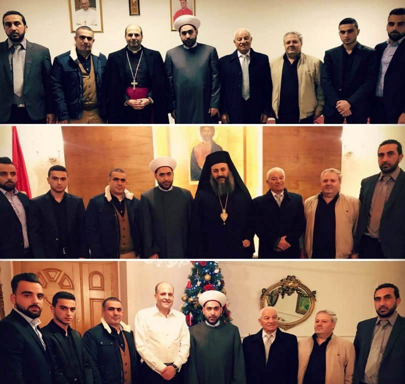 وفد من قولنا والعمل هنأ فاعليات مسيحية وروحية في زحلة بالاعياد