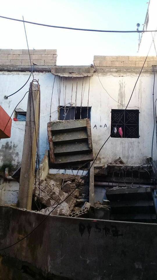 بسبب الأمطار.. إنهار سقف المنزل