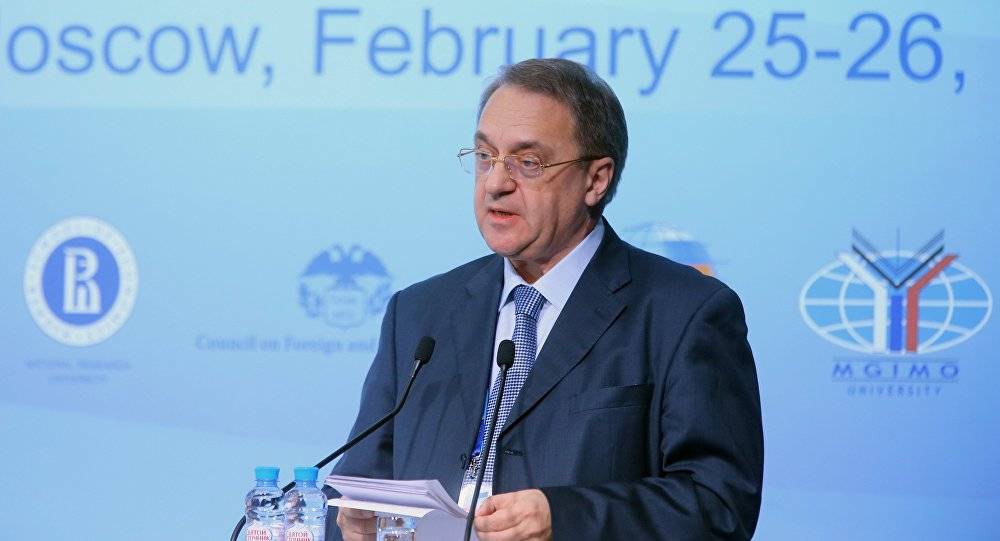 بوغدانوف يجتمع بالسفير الإماراتي الجديد لدى روسيا